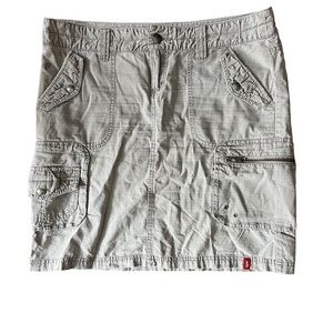 gorgeous Y2K green cargo skirt